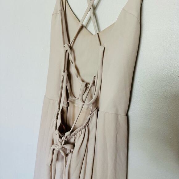 SHOW ME YOUR MUMU Light Blush Pink Godshaw Goddess Gown Size Extra Small - Picture 7 of 11